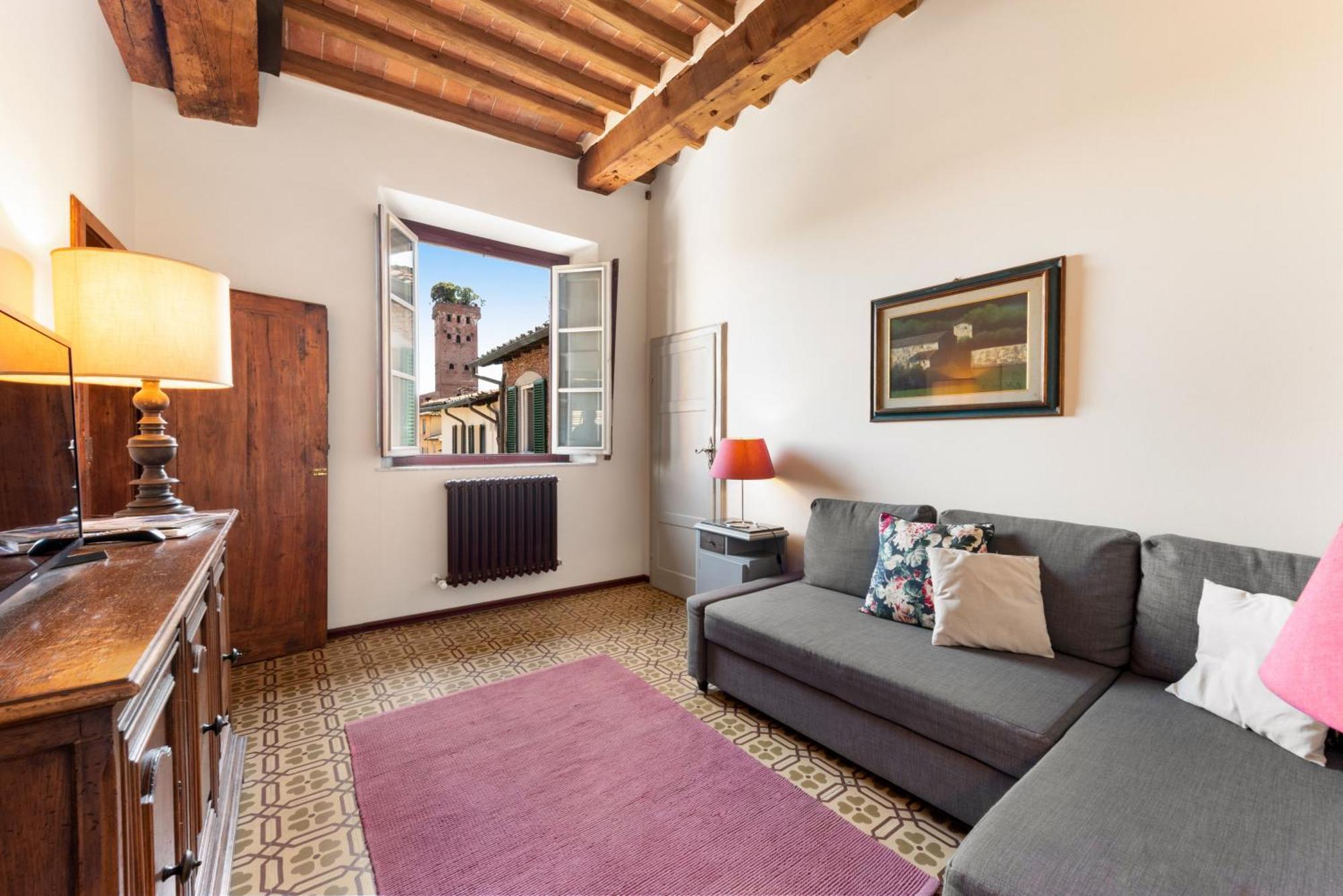 Al Carmine Apartments Towers View With Ac Lucca Bagian luar foto