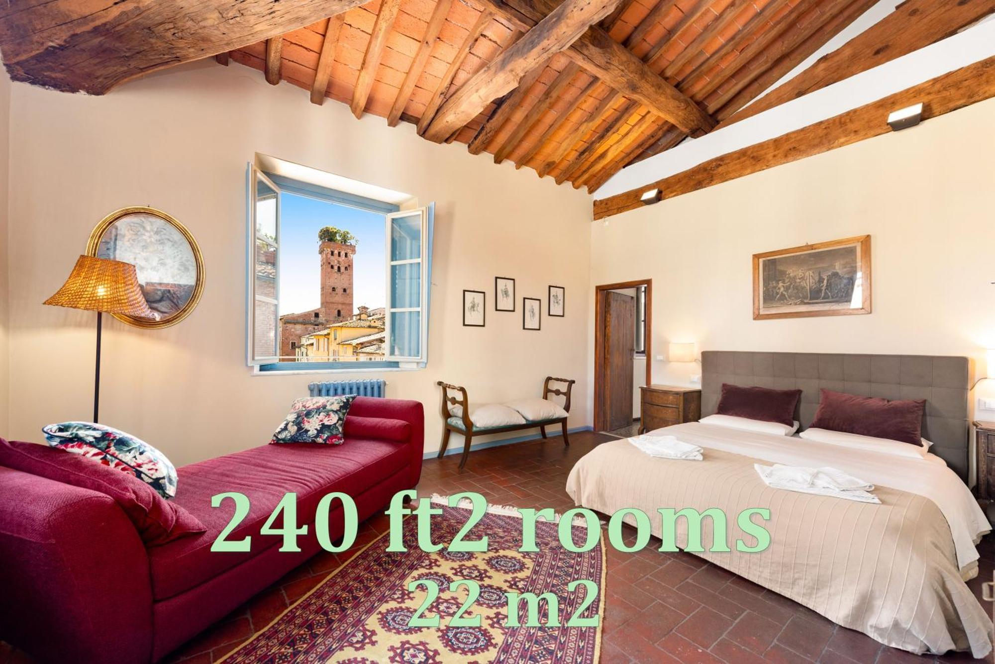 Al Carmine Apartments Towers View With Ac Lucca Bagian luar foto