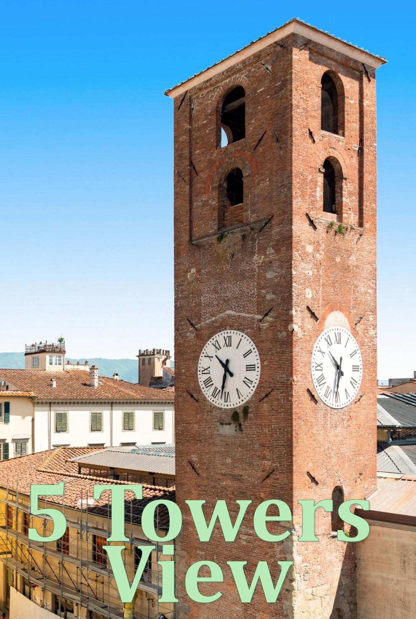 Al Carmine Apartments Towers View With Ac Lucca Bagian luar foto
